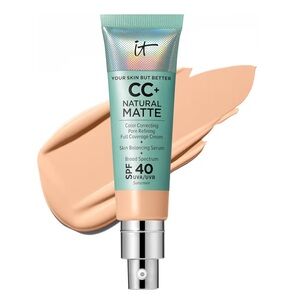 it cosmetics CC+ Natural Matte Oil Free Cream Foundation - Light Medium
